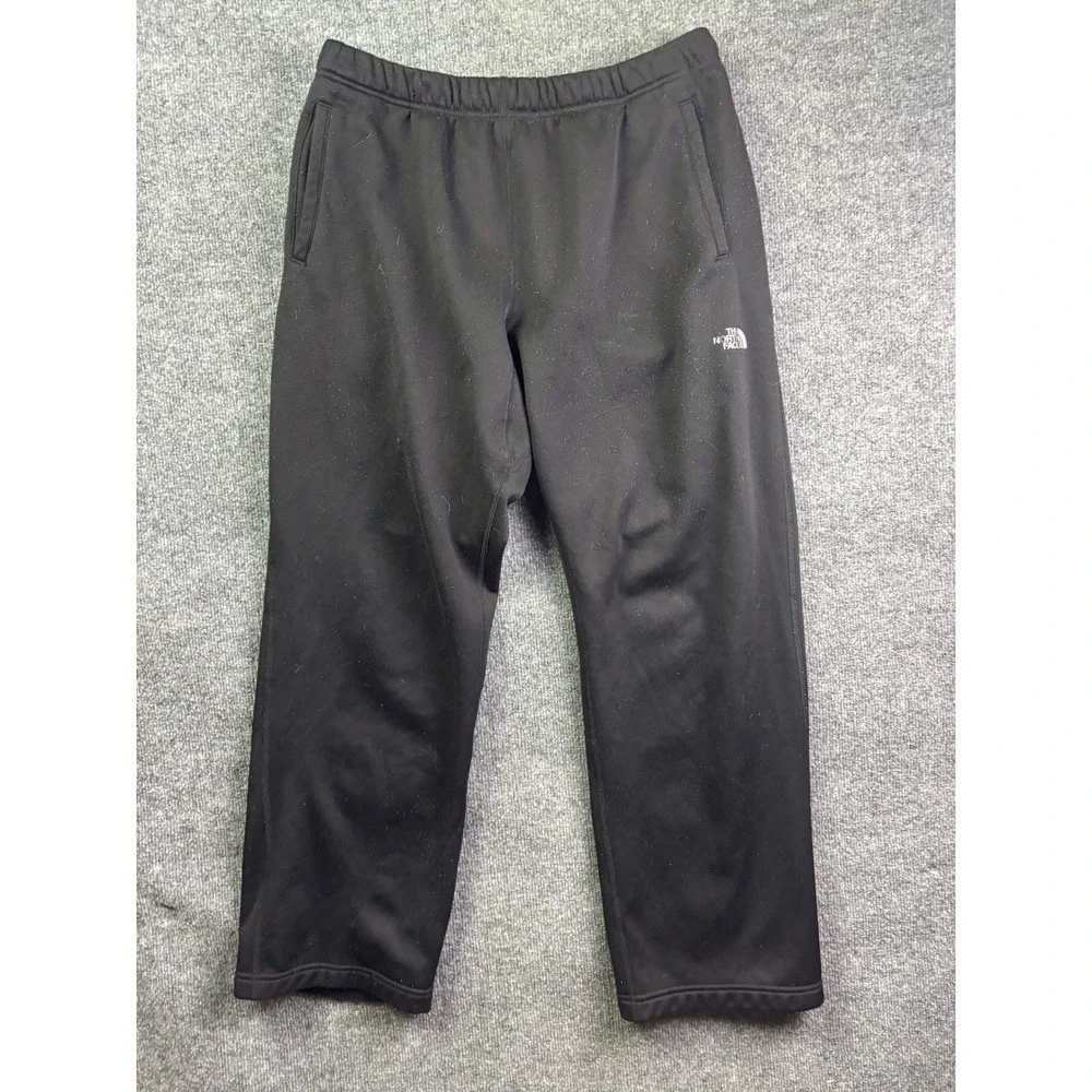 The North Face Fleece Sweatpants‎ Mens L Black Straight Leg Activewear